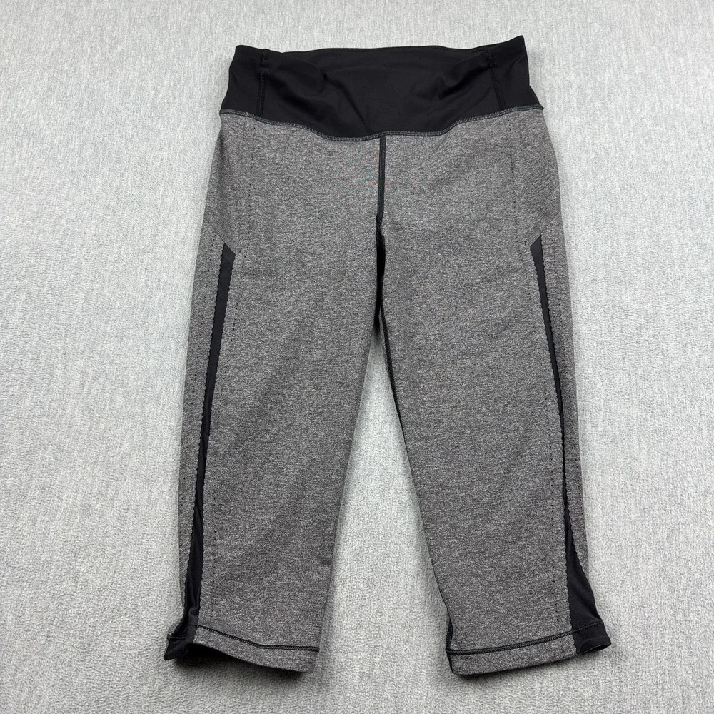 Lululemon Leggings Womens 8 Gray‎ Smooth Stride Cropped 17